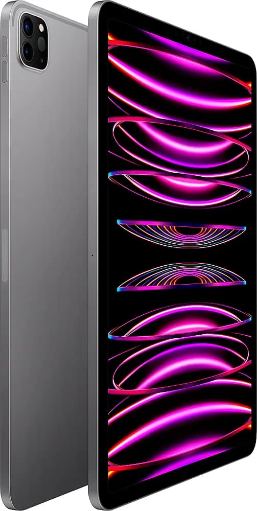 iPad Pro WiFi Only 12.9 (MNXP3LL/A) - 6th Gen, M2 chip, 8-core CPU, 10-core GPU, 128GB SSD, 12.9 Liquid Retina XDR display, compatible with Apple Pencil & Magic Keyboard, 12MP camera, 10MP ultra-wide camera, Wi-Fi 6E, 5G cellular, Thunderbolt USB 4, iPadOS, 2022 edition